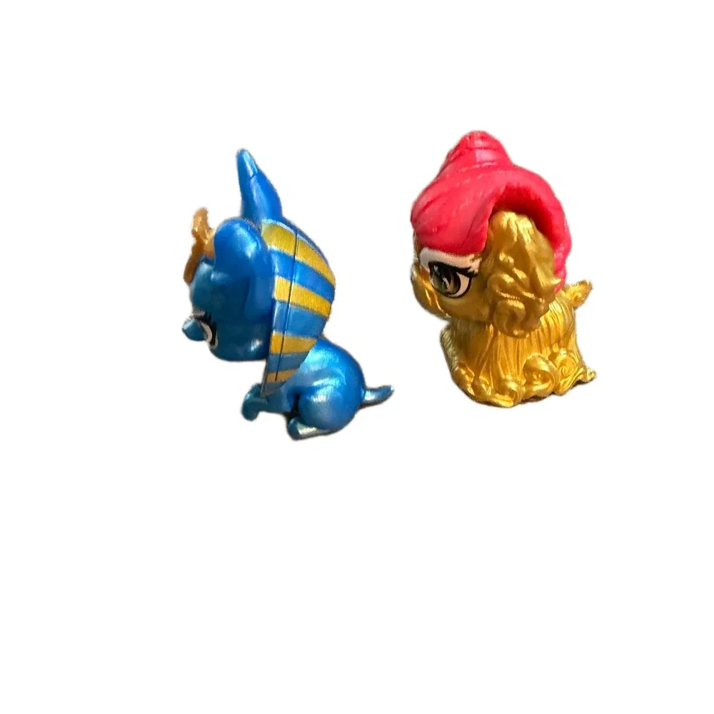 Mattel Monster High Pet Figures Jinafire Dragon and Cleo de Nile Dog Blue Gold